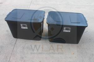 lot 64 image: TOTAL OF 2 STERILITE LIDDED 32 GALLON STORAGE TOTES&nbsp