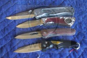 lot 83 image: TOTAL OF 4 ASSORTED BRAND&nbsp FOLDING POCKET KNIVES  SEE PICS&nbsp