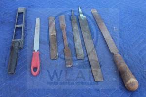 lot 113 image: TOTAL OF 6 LARGE FILES WITH STANLEY SURFORM RASP PLANE FILE WITH HANDLE&nbsp