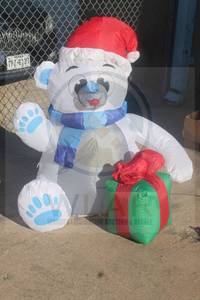 lot 138 image: 4-FOOT TALL INFLATABLE POLAR BEAR&nbsp