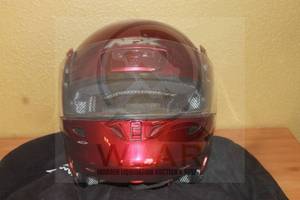 lot 27 image: AFX HELMET&nbsp FX-97 UV TREATED FULL - FACE SHIELD MOTORCYCLE HELMET WITH FLIP UP CHIN BAR AND&nbsp STORAGE CASE SIZE M&nbsp