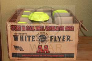 lot 59 image: GENEROUS AMOUNT WHITE AA FLYER CLAY PIGEON TARGETS ( 65 PLUS)