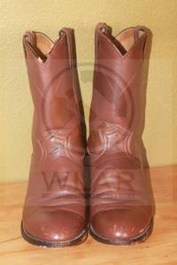 lot 91 image: JUSTIN 3404 MEN WESTERN BOOTS 72614&nbsp SIZE 10 12B&nbsp