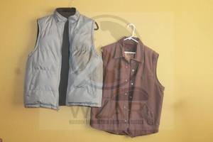 lot 92 image: TOTAL OF 2 MEN SLEEVELESS VEST JACKETS  SEE PICS&nbsp