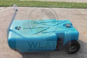 lot 110 image: BARKER MFG CO. 4-WHEEL TOTE - ALONG 42-GALLON PORTABLE RV WASTE TANK 30912&nbsp