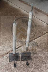 lot 125 image: TOTAL OF 2 EZE SWIVEL ADJUSTABLE HEIGHT PEDESTAL BASE BOAT SEAT PIN POST&nbsp