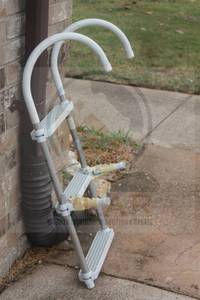 lot 130 image: THREE STEP FOLDING BOAT LADDER&nbsp