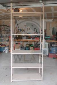 lot 131 image: HEAVY DUTY FREESTANDING 5-TIER SHELVING UNIT&nbsp