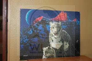 lot 144 image:  A MOTHERS LOVE  CANVAS WALL ART&nbsp SIGNED SCHIMMEL &amp NUMBERED 30195 , 24 W X 18H&nbsp