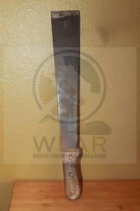 lot 145 image: VINTAGE LARGE STEEL SURVIVAL WOOD HANDLE MACHETE ,22&nbsp