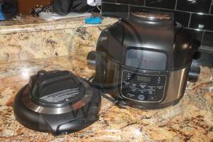 lot 156 image: NINJA&nbsp COMPACT FOODI PROGRAMMABLE MULTI COOKER FDSERIES15  SEE PICS&nbsp