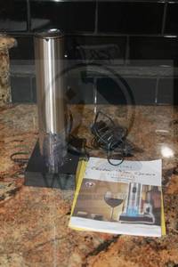 lot 160 image: SECURA SILVER ELECTRIC WINE OPENER KP1--36N2 WITH MANUAL&nbsp