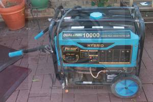 lot 157 image: HYBRID DUAL FUEL 10,000 WATT PORTABLE GENERATOR&nbsp HYB-SMT USE WITH GASOLINE OR PROPANE