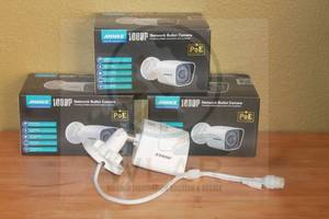 lot 191 image: TOTAL OF 4 NEW ANNKE 1080P NETWORK REPLACEMENT BULLET SECURITY CAMERAS  3 -IN ORIGINAL BOX  SEE PICS&nbsp