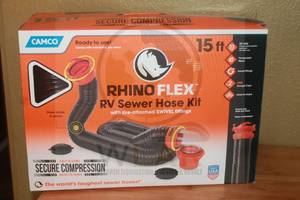 lot 208 image: CAMCO RHINO FLEX 15FT RV SEWER HOSE 39762 IN ORIGINAL BOX&nbsp