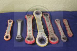 lot 258 image: TOTAL OF 7 ASSORTED SIZE RATCETING BOX WRENCHES&nbsp