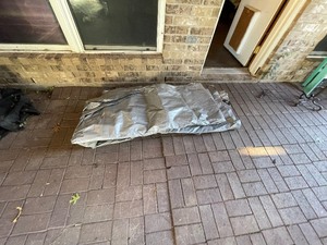 lot 342 image: VERY LARGE GREY TARP&nbsp