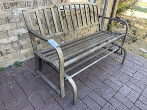 lot 161 image: OUTDOOR SPACES GLIDER BENCH , 50 W ( GARDENPATIOS AND PORCHES )