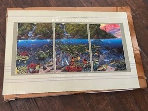 lot 300 image: GENEROUS AMOUNT OF ARTWORK POSTERS 1991&nbsp  CHERISH OUR LAND &amp SEA  THE MELODY AND MAGIC OF SEVEN POOLS&nbsp BY MARINE LIFE ARTIST ROBERT LYN NELSON  SEE PICS  GREAT FOR RESEALING&nbsp&nbsp