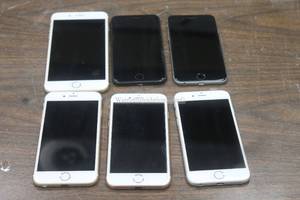 lot 18 image: LOT OF 6 APPLE IPHONES , - A1784 , A1549, A1778, A1688  SEE PIC&nbsp