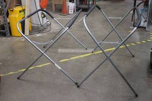 lot 103 image: TOTAL OF 2 -&nbsp HEAVY DUTY FOLDABLE&nbsp &nbsp200LB CAPACITY&nbsp FOLDABLE PORTABLE WORK STANDS&nbsp