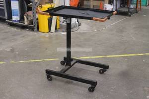 lot 113 image: GEARWRENCH ADJUSTABLE HEIGHT ROLLING TOOL TRAY&nbsp WORK TABLE ON WHEELS&nbsp