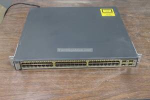 lot 135 image: TOTAL CATALST 3750G SERIES POE48&nbsp ,POWERED ON  NEED POWER SUPPLY  SEE PICS&nbsp