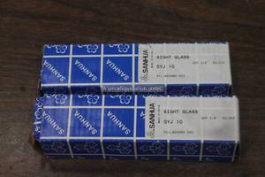lot 141 image: TOTAL OF 2 SANHUA SIGHT GLASS SYJ10 IN ORIGINAL BOXES&nbsp