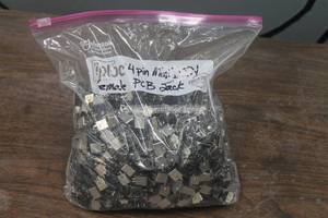 lot 161 image: GENEROUS AMOUNT 4- PIN MINI -DIN FEMALE PCB JACKS  SEE PICS&nbsp