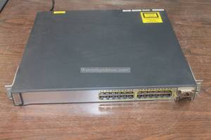 lot 168 image: CISCO CATALYST 3750 E SERIES&nbsp 24 PORT SWITCH  POWER ON &nbsp NEED POWER SUPPLY&nbsp