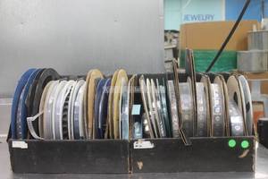 lot 171 image: ASSORTED BRAND AND SIZE COLLECTION REEL OF&nbsp ELECTRONIC COMPONENTS&nbsp STORED IN BOX  SEE PICS&nbsp