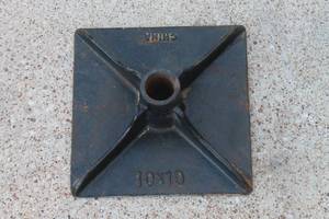 lot 21 image: TAMPER 10 X 10 STEEL&nbsp BASE PLATE&nbsp