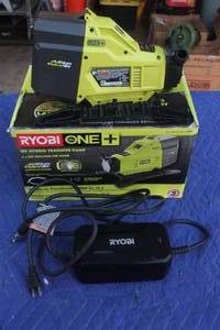 lot 34 image: RYOBI ONE 18V HYBRID TRANSFER PUMP P750 IN ORIGINAL BOX&nbsp