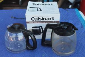 lot 53 image: TOTAL OF 2 12-CUP REPLACEMENT CARAFE , MR. COFFEE &amp CUISINART IN ORIGINAL BOX&nbsp