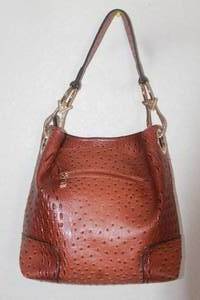 lot 80 image: MKK COLLECTION WANDY VEGAN&nbsp LEATHER CROCO - EMBOSSED GOLD TONE EMBELLISHMENTS HOBO SHOULDER BAG&nbsp