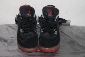 lot 95 image: 2012 AIR JORDAN 4 RETRO  BRED&nbsp 408452-089 SIZE 7Y&nbsp