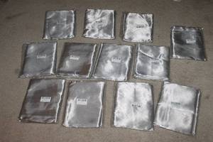 lot 99 image: TOTAL OF 12 SATIN SILVER BANQUET&nbsp UNIVERSAL CHAIR&nbsp SLIP COVERS 68A013&nbsp