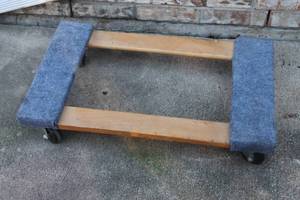 lot 120 image: HARDWOOD FURNITURE 4-WHEEL DOLLY&nbsp