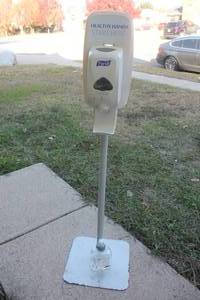 lot 155 image: PURELL TFX TOUCH-FREE HAND SANITIZER STATION WITH EXTRA PURELL SANITIZER GEL