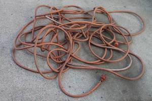 lot 156 image: ORANGE EXTRA LONG HEAVY DUTY EXTENSION CORD&nbsp
