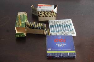 lot 178 image: LOT OF 22 ASSORTED BRAND LONG RIFLE AMMO  SEE PICS&nbsp