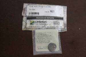 lot 179 image: LITTLETON COIN COMPANY 40-48C HEROD AGRIPPA I BRONZE PRUTAH OF ANCIENT JUDEA , A617GV&nbsp