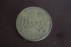 lot 181 image: OCT. 26, 1881 SATURDAY NITE IN TOMBSTONE O.K CORRAL&nbsp WITH GUNFIGHT MOTIF COIN ,&nbsp