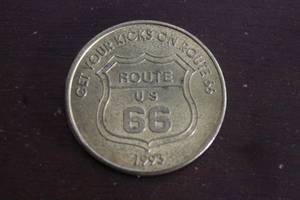 lot 187 image: 1993 GET YOUR KICK ON ROUTE 66 COLLECTIBLE COIN&nbsp