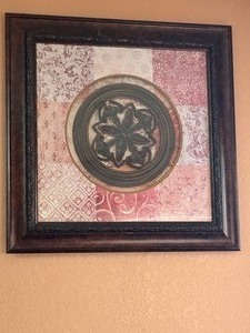 lot 142 image: LARGE FRAMED WALL ART DECOR SIGNED DANHUI NAI , 31 X 31&nbsp