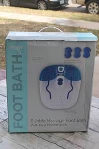 lot 23 image: EQUATE FOOT BATH BUBBLE MASSAGE FOOT BATH WITH HEAT , FB-52 IN ORIGINAL BOX&nbsp