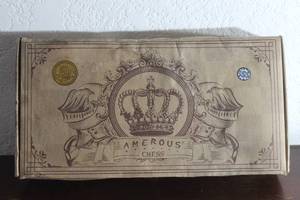 lot 47 image: SEALED AMEROUS CHESS EXQUISITE ARTISAN CARVED CHESS IN ORIGINAL BOX&nbsp