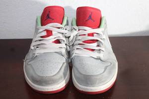 lot 51 image: NIKE AIR JORDAN 1 RETRO LOW HARE&nbsp 553558-021 MEN SHOES , SIZE 9.5&nbsp