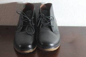 lot 67 image: BLACK POLO RALPH LAUREN MEN&nbsp MARLOW CHUKKA BOOTS -BO-CSL 100 % LEATHER&nbsp SIZE 14D&nbsp
