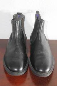 lot 70 image: BOUNCE HUSH PUPPIES HM02077-007&nbsp BLACK LEATHER MEN&nbsp CHELSEA BOOTS SIZE 14 WIDE&nbsp